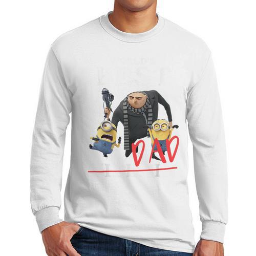Despicable Me Minions Father's Day World's Best Dad Villain Men Long Sleeve T-Shirt - Father's Day Fun