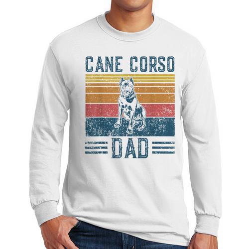 Dog Cane Corso Dad Vintage Cane Corso Dad Men Long Sleeve T-Shirt - Father's Day Fun