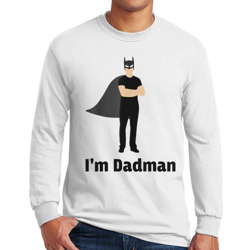I'm Dadman Superhero Dad Father's Day Men Long Sleeve T-Shirt - Father's Day Fun