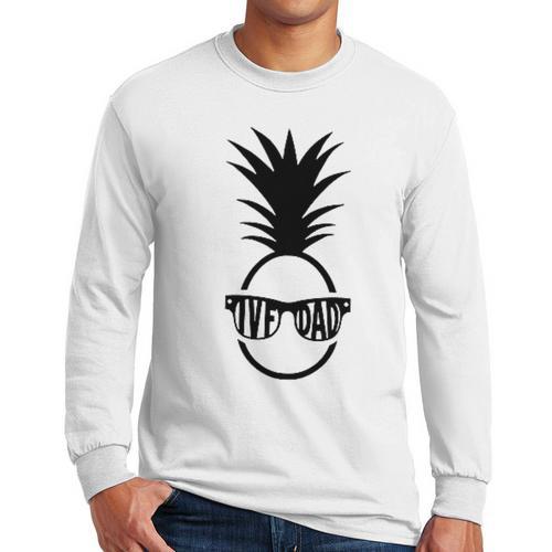 IVF DAD Pineapple Transfer Day Retrieval Day Infertility Men Long Sleeve T-Shirt - Father's Day Fun
