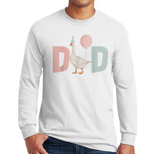 One Silly Goose Dad 1st First Birthday Family Matching Party Men Long Sleeve T-Shirt - Father's Day Fun