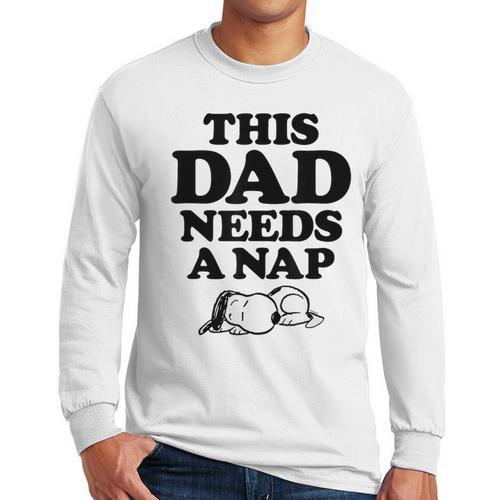 Peanuts This Dad Needs A Nap Men Long Sleeve T-Shirt - Father's Day Fun