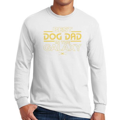 Star Wars Best Dog Dad In The Galaxy Birthday Father’s Day Premium Tri-Blend Men Long Sleeve T-Shirt - Father's Day Fun