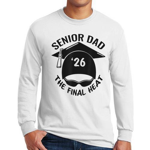 Swim Senior Dad 2026 The Final Heat Men Long Sleeve T-Shirt - Father's Day Fun