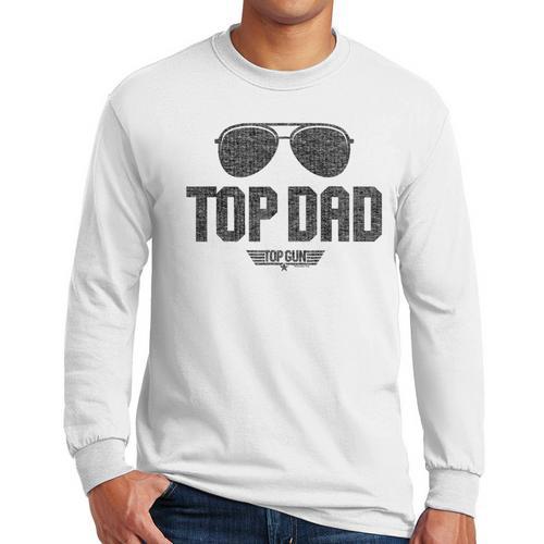 Top Gun Top Dad Men Long Sleeve T-Shirt - Father's Day Fun