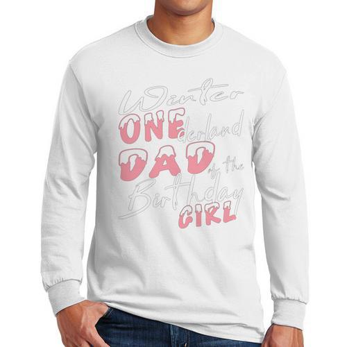 Winter Onederland 1st Birthday Theme Dad Of Birthday Girl Men Long Sleeve T-Shirt - Father's Day Fun