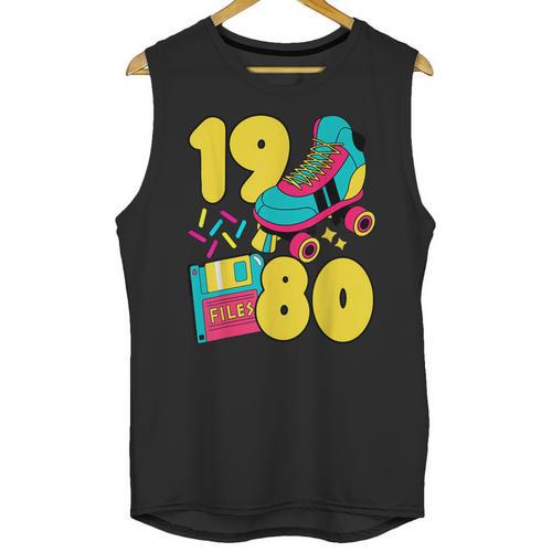 1980 Retro Raised In The 80s Old School Nostalgia Vibes Unisex Tank Top - Figerry