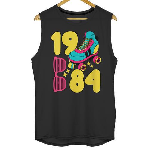 1984 Retro Raised In The 80s Old School Nostalgia Vibes Unisex Tank Top - Figerry