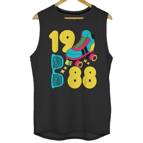 1988 Retro Raised In The 80s Old School Nostalgia Vibes Unisex Tank Top - Figerry
