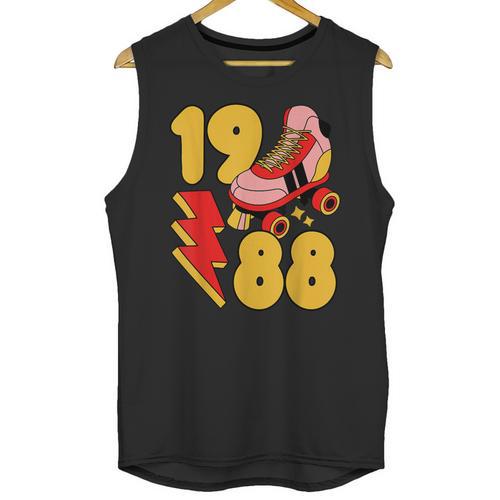 1988 Retro Roller Skate Vintage 80s Nostalgia Collector Unisex Tank Top - Figerry