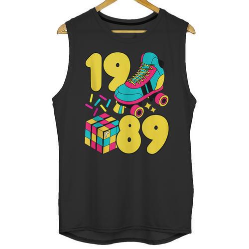 1989 Retro Raised In The 80s Old School Nostalgia Vibes Unisex Tank Top - Figerry
