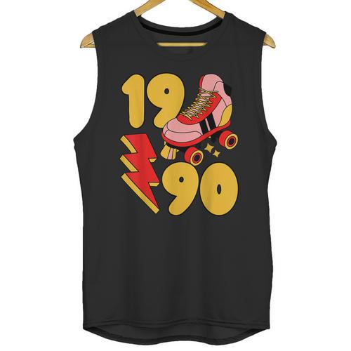 1990 Retro Roller Skate Vintage 90s Nostalgia Collector Unisex Tank Top - Figerry