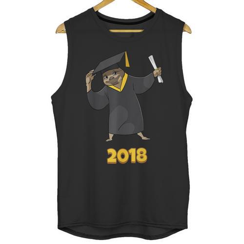 2018 Graduation Shirts Sloth Lovers For Women Teens Unisex Tank Top - Best Gift Smart