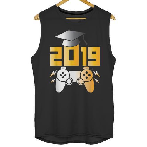 2019 High School Graduation Shirt Gamer Graduate Unisex Tank Top - Best Gift Smart