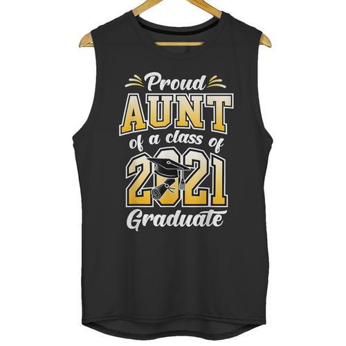 2021 Graduation Shirts For Family 2021 Graduation For Aunt Unisex Tank Top - Best Gift Smart