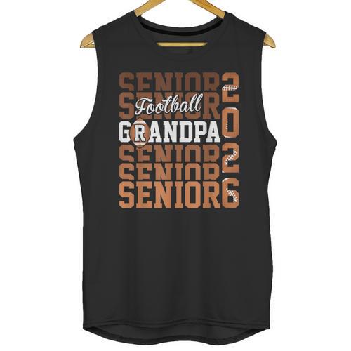 2026 Football Senior Grandpa Graduation Matching Family Unisex Tank Top - Best Gift Smart