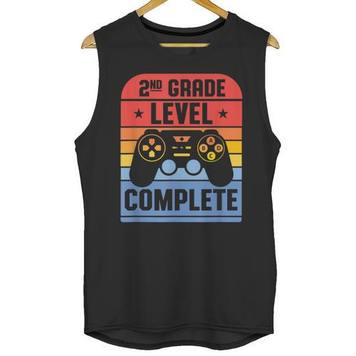 2nd Grade Level Complete Graduation Student Video Gamer Unisex Tank Top - Best Gift Smart