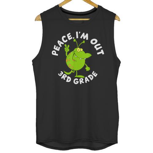 3rd Grade Graduation Promotion Peace I'm Out Last Day Unisex Tank Top - Best Gift Smart
