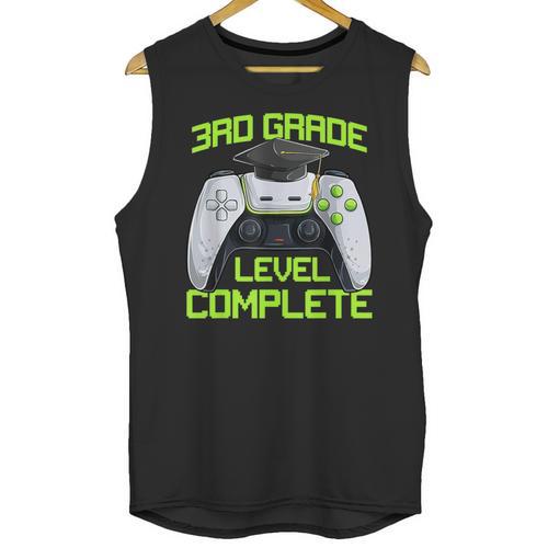 3rd Grade Level Complete Gamer Class Of 2026 Graduation Unisex Tank Top - Best Gift Smart