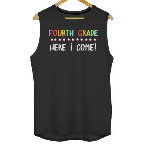 4th Grade Here I Come Cute 3rd Grade Graduation Shirt Unisex Tank Top - Best Gift Smart