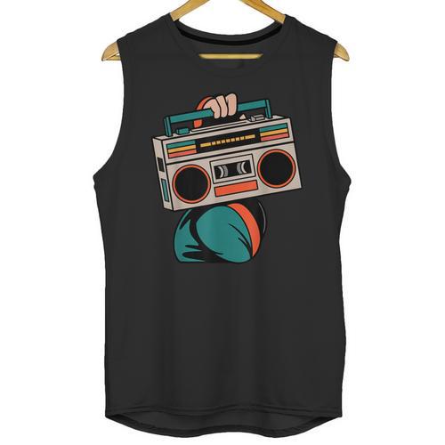 80s 90s Retro Party Costume Nostalgia Boombox Music Hip Hop Unisex Tank Top - Figerry