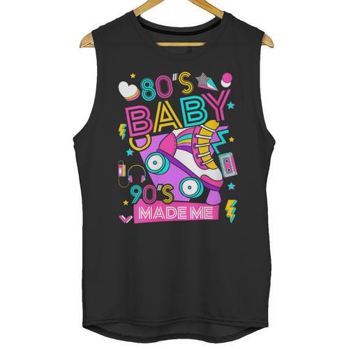 80's Baby 90's Made Me 1980s 1990s Nostalgia Retro Party Unisex Tank Top - Figerry