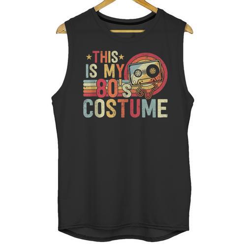 This Is My 80s Costume Vintage Style Nostalgia 1980s Retro Unisex Tank Top - Figerry
