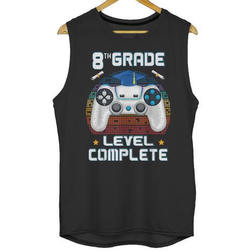 8th Grade Level Complete Graduation Class 2023 Gamer Boys Unisex Tank Top - Best Gift Smart