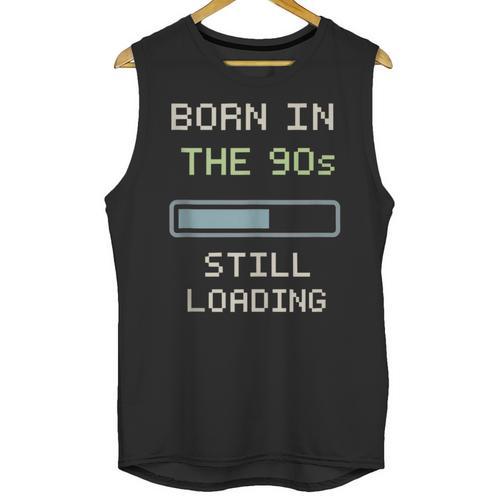 90s Baby Tired Millennial Burnout Nostalgia Parenting Unisex Tank Top - Figerry
