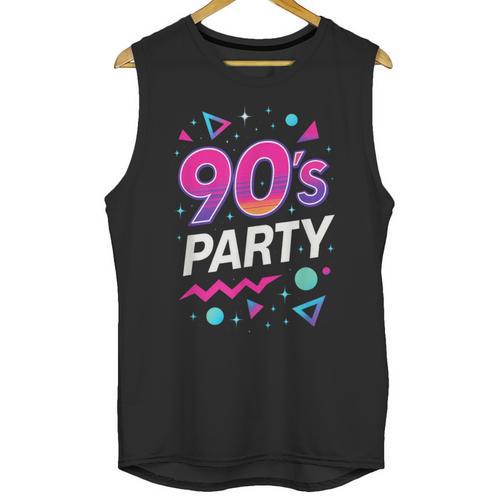 90's Party 90s Nostalgia Retro Rave Dance Music Unisex Tank Top - Figerry