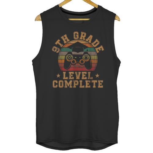 9th Grade Level Complete Ninth Grade Graduation Video Gamer Unisex Tank Top - Best Gift Smart