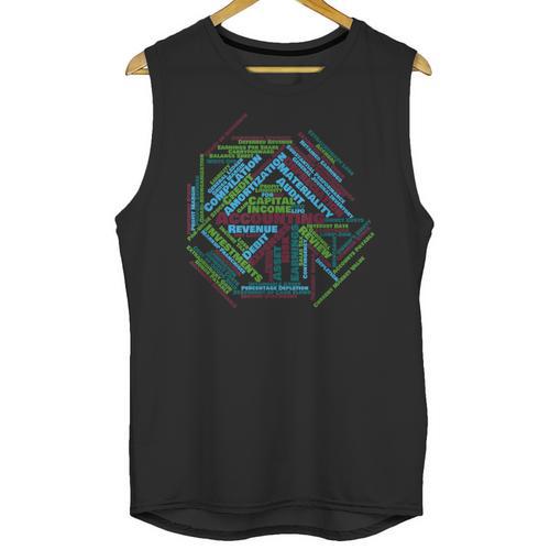 Accounting Major Shirt Graduation College CPA Word Cloud Unisex Tank Top - Best Gift Smart