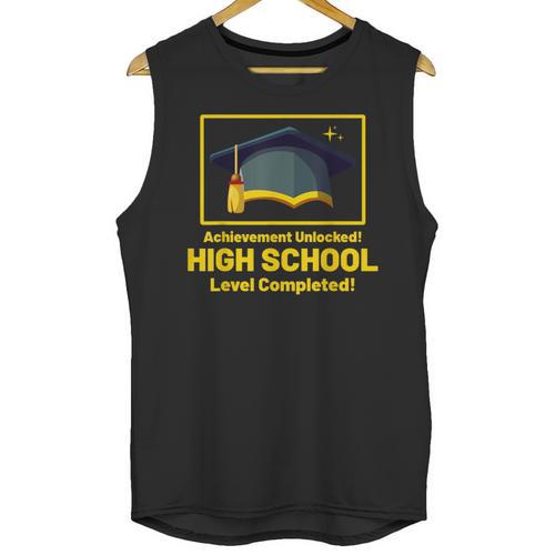 Achievement Unlocked High School Graduation Gamer Unisex Tank Top - Best Gift Smart