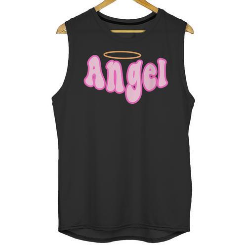 Angel Y2k Aesthetic 2000s Millennial Nostalgia Retro Pink Unisex Tank Top - Figerry