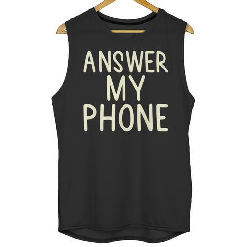Answer My Phone I Introvert Unisex Tank Top - Raresse