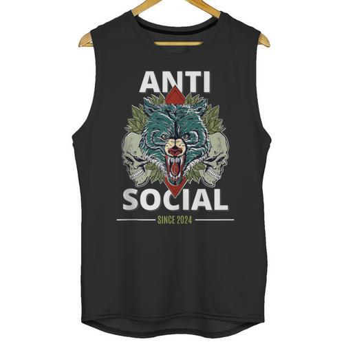 Antisocial Introvert I Like Being Alone Unisex Tank Top - Raresse
