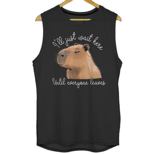 Antisocial Introvert Capybara Sarcastic Humor Unisex Tank Top - Raresse