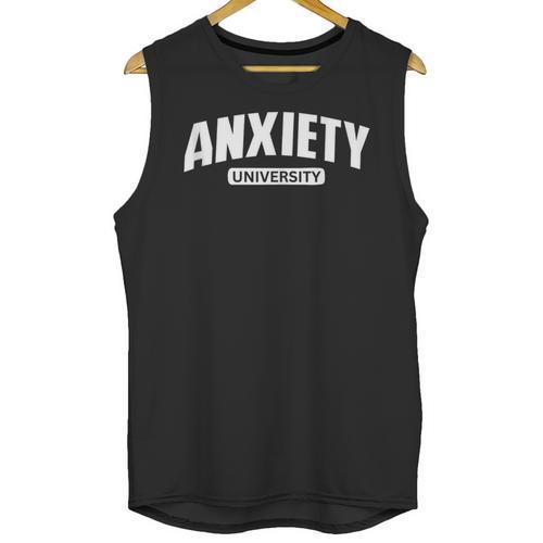 Anxiety University Anxious Introvert Tee Unisex Tank Top - Raresse