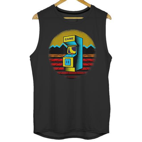 Arcade Game Machine Nostalgia Retro Gamer 80s 90s Unisex Tank Top - Figerry