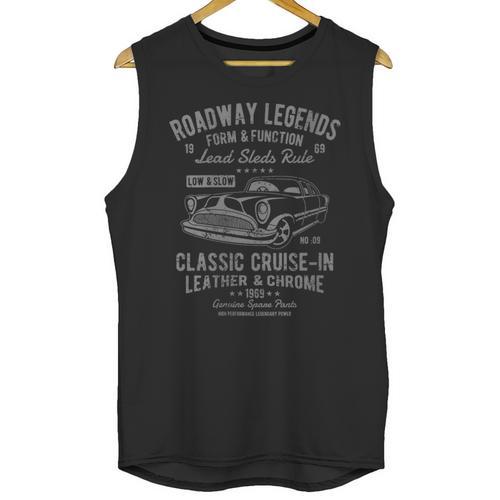Automotive Nostalgia Classic Car Cruise-In Distressed Unisex Tank Top - Figerry