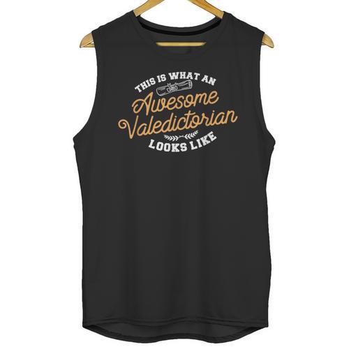 This Is What An Awesome Valedictorian Looks Like Graduation Unisex Tank Top - Best Gift Smart
