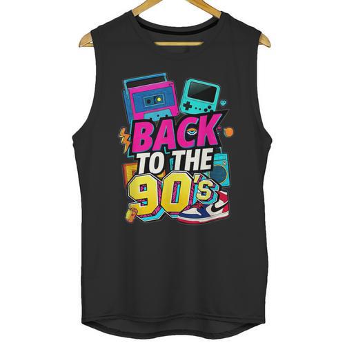 Back To The 90s Nostalgia Cassette Game Console Boombox Unisex Tank Top - Figerry