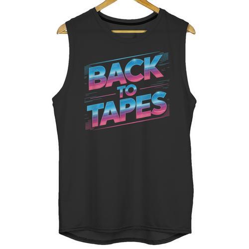 Back To Tapes Retro 80s Cassette Mixtape Nostalgia Unisex Tank Top - Figerry