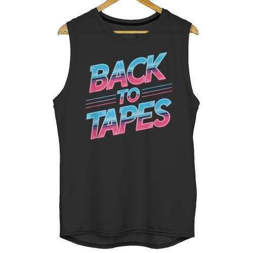 Back To Tapes Retro Cassette Mixtape 80s Nostalgia Unisex Tank Top - Figerry