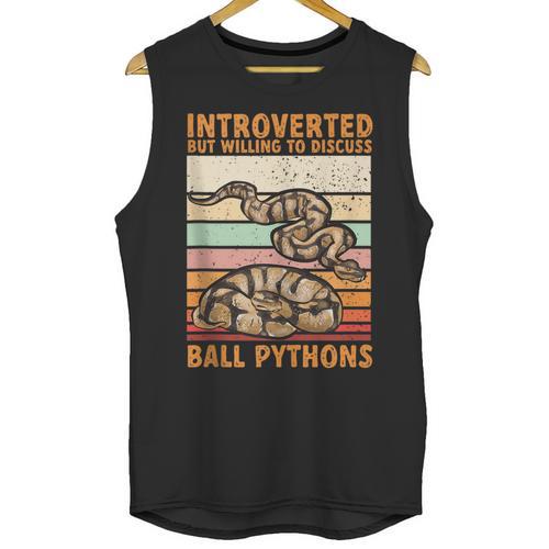Ball Python Snake Introvert Ball Python Unisex Tank Top - Raresse
