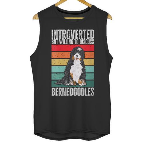 Bernedoodle Dog Introvert Bernedoodle Unisex Tank Top - Raresse