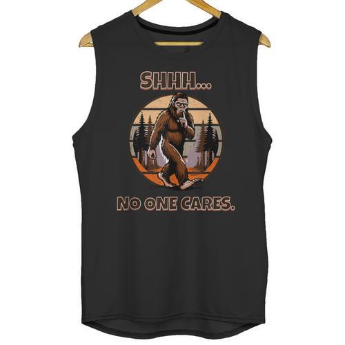 Bigfoot Sasquatch Lover Introvert Antisocial Humor Unisex Tank Top - Raresse