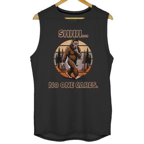 Bigfoot Sasquatch Lover Introvert Antisocial Humor Unisex Tank Top - Raresse
