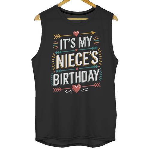 Boho Nostalgia It's My Niece's Birthday Women Kids Unisex Tank Top - Figerry