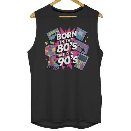 Born In The 80s Raised In The 90s Nostalgia Retro Lovers Unisex Tank Top - Figerry